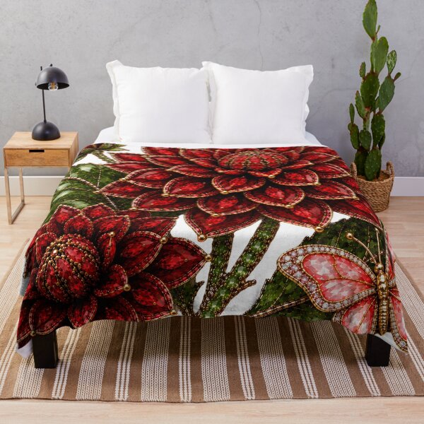 Item preview, CRYSTAL RED DAHLIA designed and sold by wordspixies.