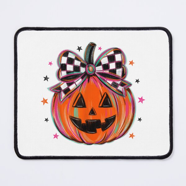 Item preview, Cute Checkered Bow Pumpkin Halloween Coquette Vintage Fall Jack O Lantern designed and sold by kiralynstration.