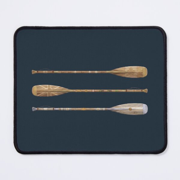 Item preview, Wooden Canoe Paddles Collection Canadian Maple Leaf UK Union Jack Art designed and sold by KiwiRider.