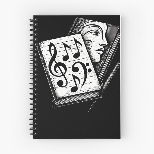 Item preview, Intertwined Music Journals With Abstract Face designed and sold by MarineCanvas.