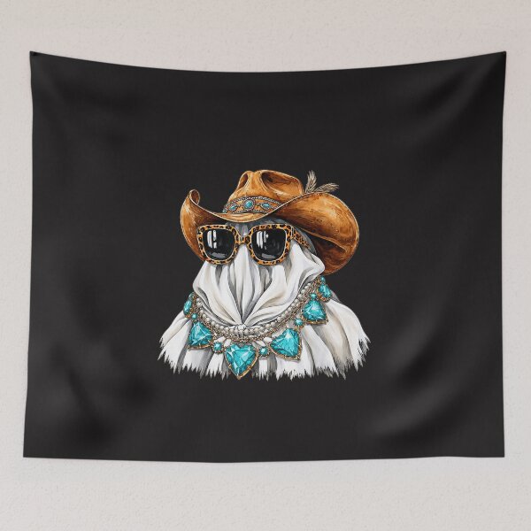 Item preview, Western Ghost Cowgirl Coquette Halloween Leopard Sunglasses Vintage designed and sold by kiralynstration.