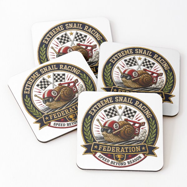 Item preview, Extreme Snail Racing Federation | Funny Vintage Racing Patch Embroidery Design designed and sold by Extravanganzza.