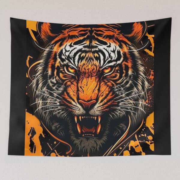 Item preview, Roaring Tiger designed and sold by INKRebelGraphic.