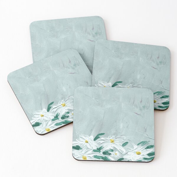 Item preview, Impasto White Daisies designed and sold by Artful-Blooms.