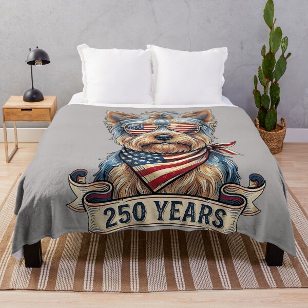 Item preview, 250th Anniversary USA 1776 2026 Dog Vintage Yorkie designed and sold by GreggRoss.