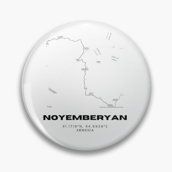 Item preview, Noyemberyan Armenia Minimalist City Map with Coordinates | Black and White Street Map Art Print designed and sold by RM-Journey.