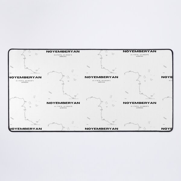 Item preview, Noyemberyan Armenia Minimalist City Map with Coordinates | Black and White Street Map Art Print designed and sold by RM-Journey.