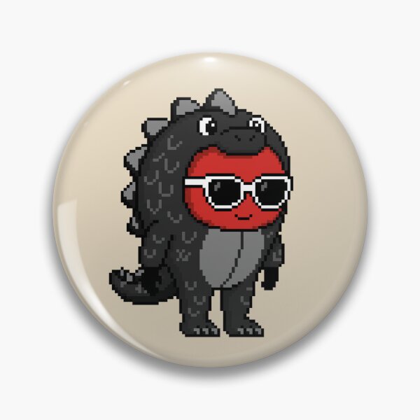 Item preview, Apple Pixel in a Monster Costume (BK) designed and sold by White Rim Mates.