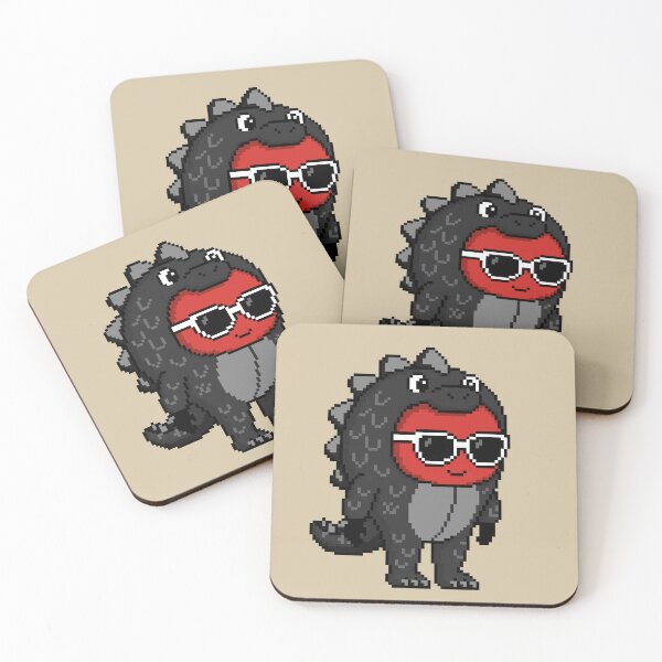 Item preview, Apple Pixel in a Monster Costume (BK) designed and sold by White Rim Mates.