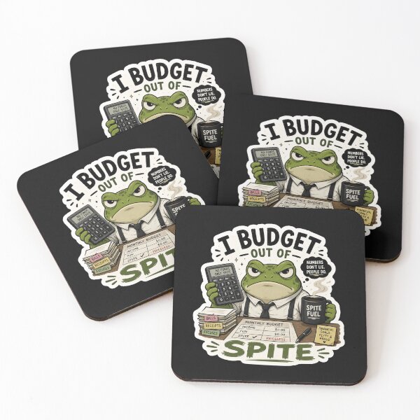 Item preview, I Budget Out of Spite Funny Angry Frog Accountant Sticker | Finance & Budgeting Humor designed and sold by RJACreative.