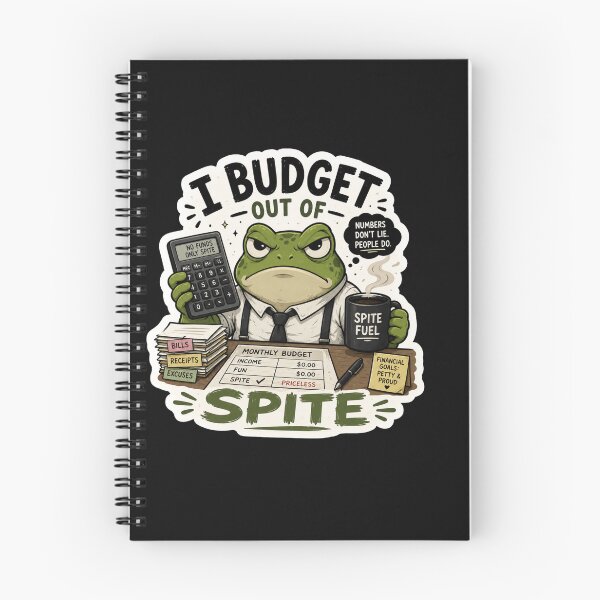 Item preview, I Budget Out of Spite Funny Angry Frog Accountant Sticker | Finance & Budgeting Humor designed and sold by RJACreative.