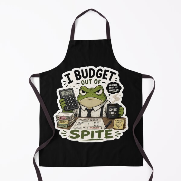 Item preview, I Budget Out of Spite Funny Angry Frog Accountant Sticker | Finance & Budgeting Humor designed and sold by RJACreative.