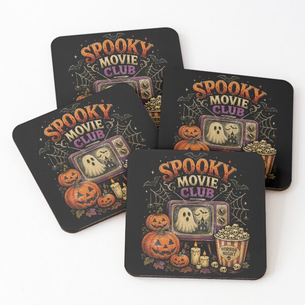 Item preview, Spooky Movie Club Vintage Halloween TV designed and sold by Nacho Average Designs.
