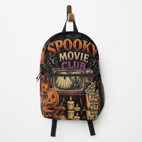 Item preview, Spooky Movie Club Vintage Halloween TV designed and sold by Nacho Average Designs.