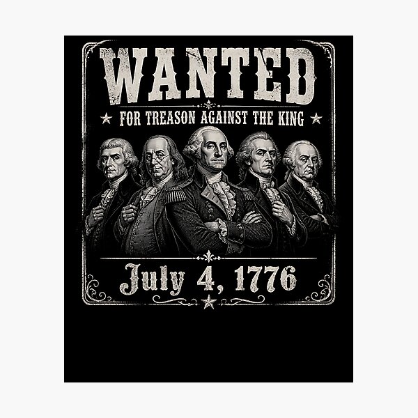 Item preview, Wanted Founding Fathers Funny 4th of July Founding Fathers Gear designed and sold by DynamicDesign.
