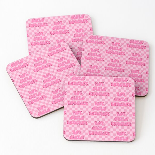 Item preview, Hot Girls Crochet (Pink Checkered) designed and sold by gennyevans.