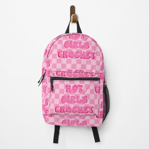 Item preview, Hot Girls Crochet (Pink Checkered) designed and sold by gennyevans.