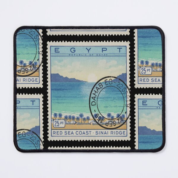 Item preview, Dahab Egypt Red Sea Sinai Coast Stamp Sticker designed and sold by stickercuffs.