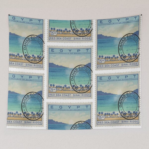 Item preview, Dahab Egypt Red Sea Sinai Coast Stamp Sticker designed and sold by stickercuffs.
