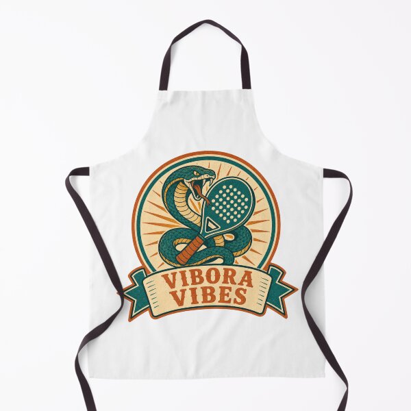 Item preview, Vibora Vibes Retro Padel Snake Badge designed and sold by BoosterShop.