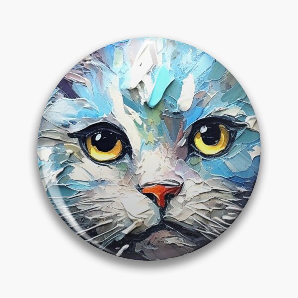 Item preview, Precious Cat Colorful Impasto-Style Digital Art Painting  designed and sold by DEC02.