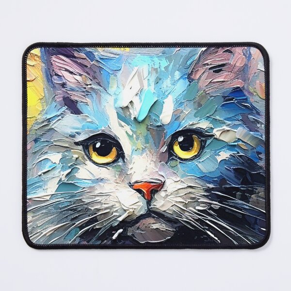Item preview, Precious Cat Colorful Impasto-Style Digital Art Painting  designed and sold by DEC02.