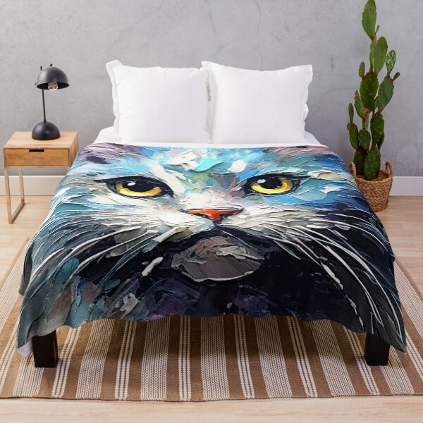 Item preview, Precious Cat Colorful Impasto-Style Digital Art Painting designed and sold by DEC02.