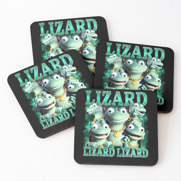Item preview, Green Lizards Wearing Gold Chains designed and sold by GSideArtStore.
