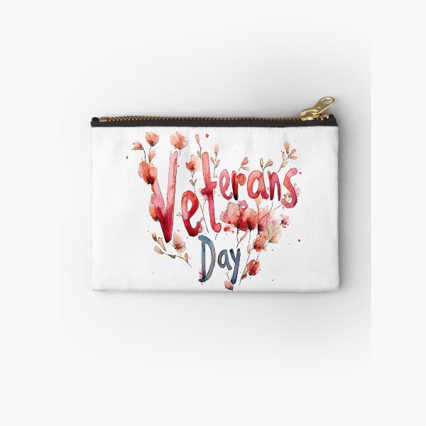 Item preview, Floral veterans day text illustration designed and sold by Chris Art Printing.