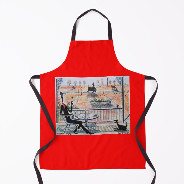 Item preview, Quiet Afternoon on an Australian Outback Verandah. designed and sold by Al Benge - NZ & Australian Art.