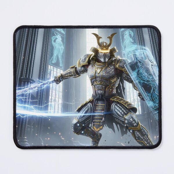 Item preview, Lightning Samurai Warrior Blade Temple designed and sold by GalleryBrisArt.