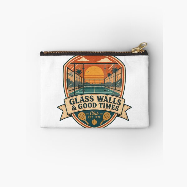 Item preview, Glass Walls and Good Times Retro Padel Badge designed and sold by BoosterShop.