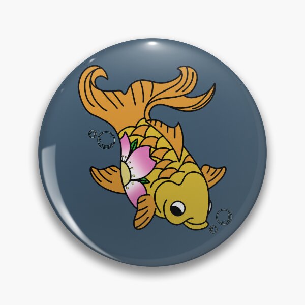 Item preview, Pez dorado con flor designed and sold by Ron's Designs.