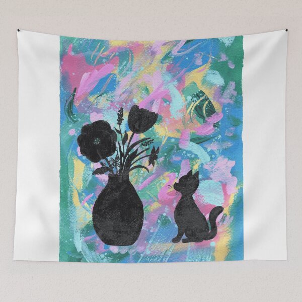 Item preview, Curious Cat and Shadows designed and sold by Artful-Blooms.