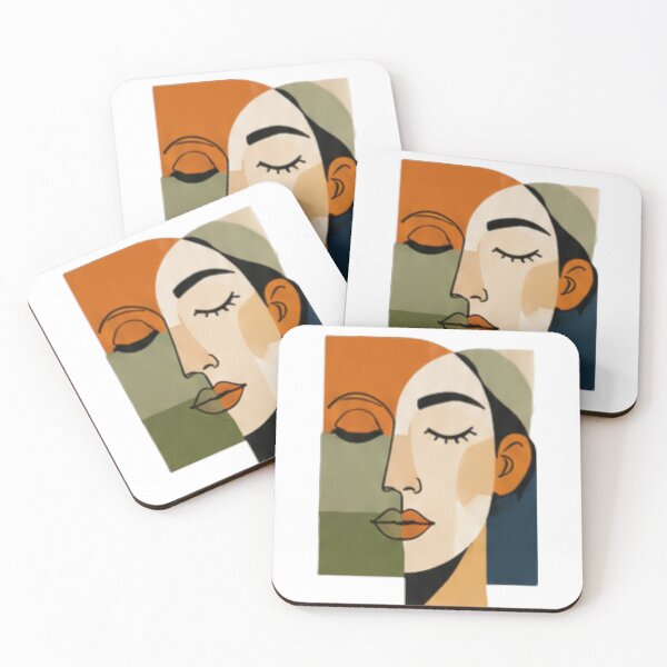 Item preview, Abstract Geometric Woman Face designed and sold by MyCalmDraw.