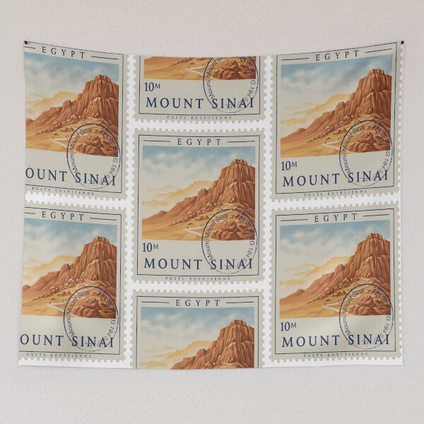 Item preview, Mount Sinai Egypt Sacred Ridge Desert Plateau Stamp Sticker designed and sold by stickercuffs.