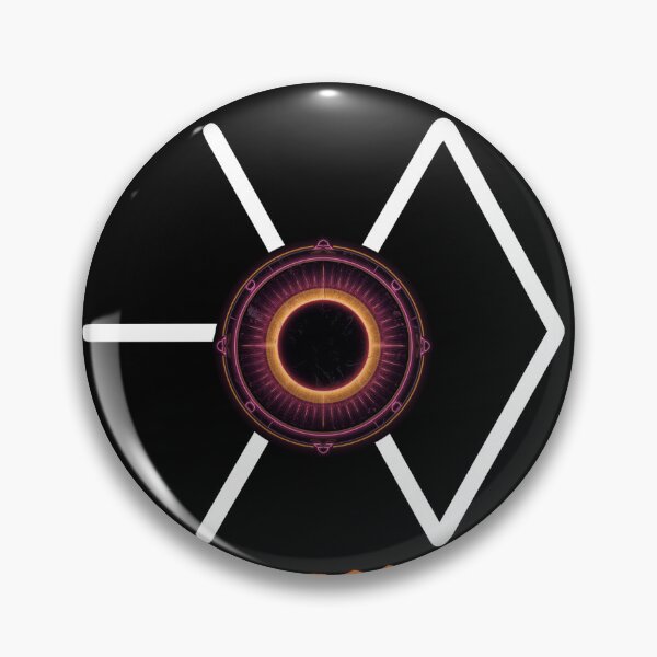 Item preview, EXO Solar Eclipse Retro Futuristic Metallic Badge Graphic Ver. 1 designed and sold by Gameshalah's Designs Hub.
