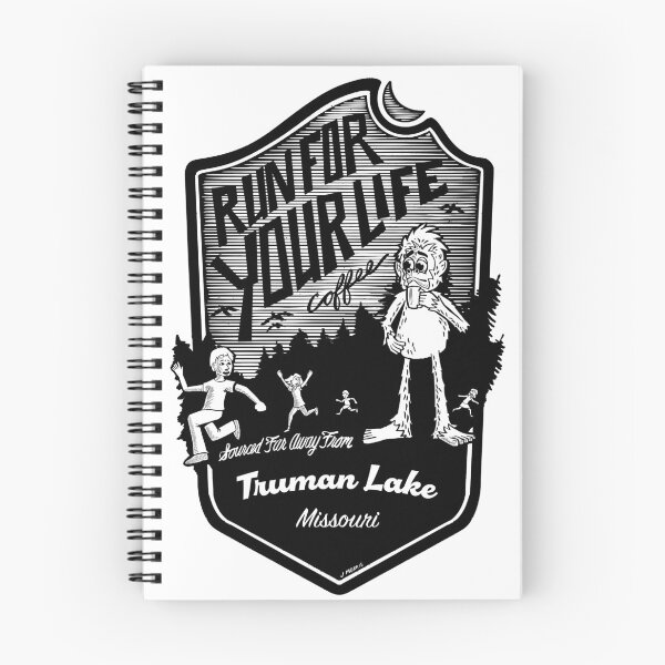 Item preview, Run For Your Life Coffee at Truman Lake in Missouri. designed and sold by John Morris Illustration.