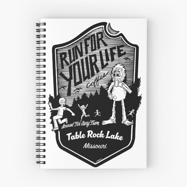 Item preview, Run For Your Life Coffee at Table Rock Lake in Missouri. designed and sold by John Morris Illustration.
