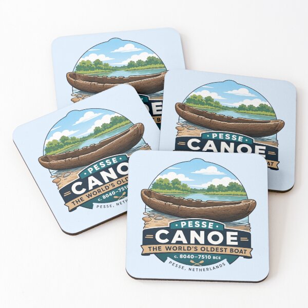Item preview, Pesse Canoe - World's Oldest Known Boat - Netherlands designed and sold by Myra365Art.