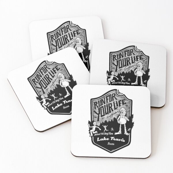 Item preview, Run For Your Life Coffee at Lake Travis in Texas. designed and sold by John Morris Illustration.