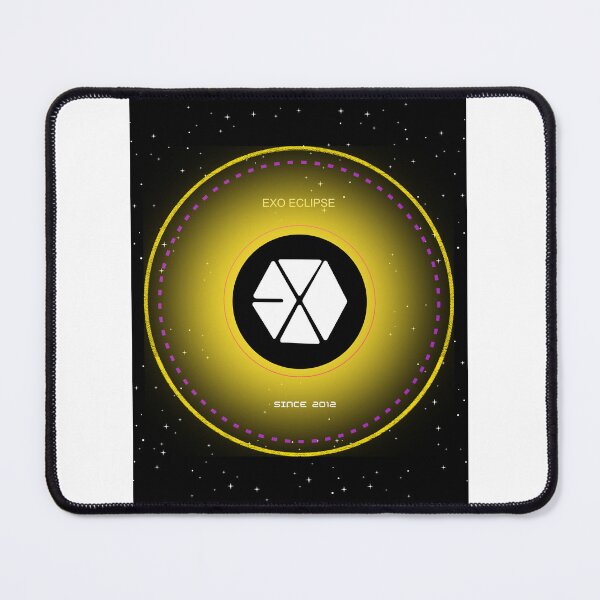 Item preview, EXO Solar Eclipse Retro Futuristic Metallic Badge Graphic Ver. 2 designed and sold by Gameshalah's Designs Hub.
