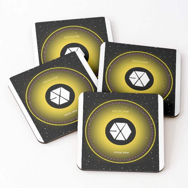 Item preview, EXO Solar Eclipse Retro Futuristic Metallic Badge Graphic Ver. 2 designed and sold by Gameshalah's Designs Hub.