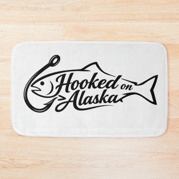 Item preview, Hooked On Alaska B&W designed and sold by CreativityAlive.