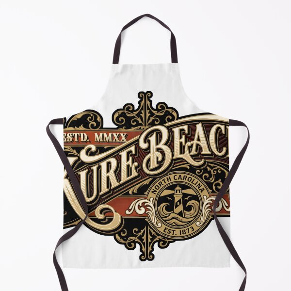 Item preview, Kure Beach North Carolina Vintage Coastal Typography designed and sold by castillomiami.