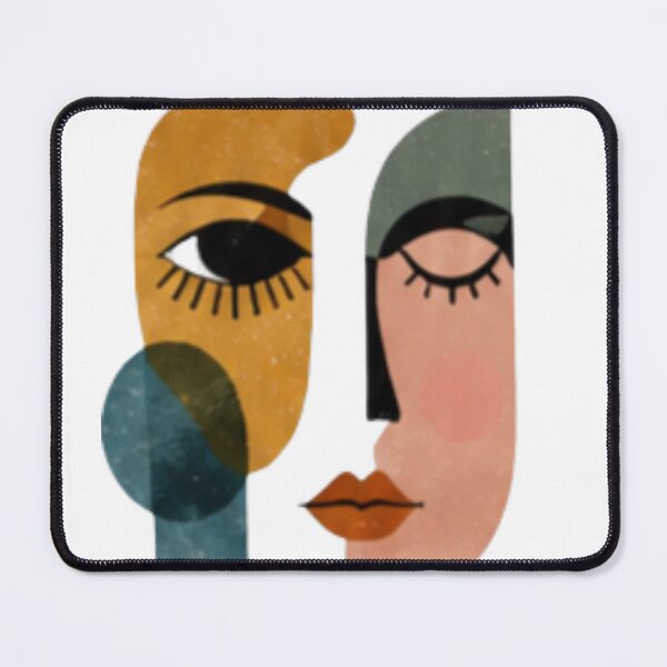 Item preview, Abstract Two Faces Modern Art designed and sold by MyCalmDraw.