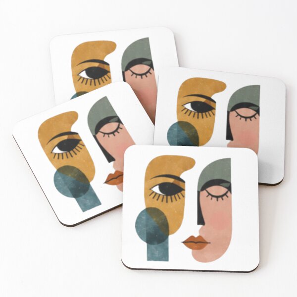 Item preview, Abstract Two Faces Modern Art designed and sold by MyCalmDraw.