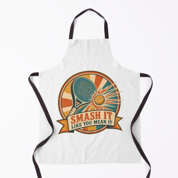 Item preview, Smash It Like You Mean It Retro Padel Badge designed and sold by BoosterShop.
