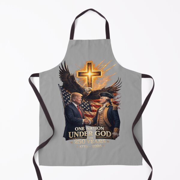 Item preview, 250 Years America Anniversary Trump Washington Christ Cross designed and sold by GreggRoss.