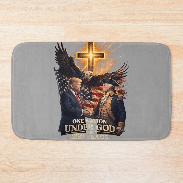Item preview, 250 Years America Anniversary Trump Washington Christ Cross designed and sold by GreggRoss.